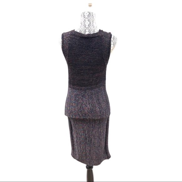 H&M Glitter Bodycon Dress Black/Rainbow Size M - Picture 2 of 7